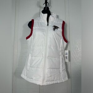 NFL Atlanta Falcons Women’s Puffer Vest Size Medium NWT